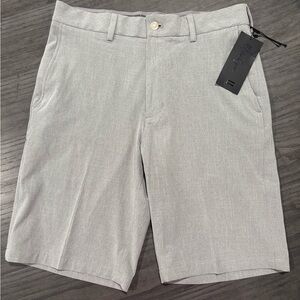 Walter Hagen Gray Flat Front Knee-Length Golf Shorts Waist 30